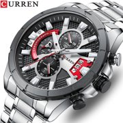 Curren Carian 8401 New Men's Watch Popular Men's Watch Business Steel Belt Waterproof Quartz Watch