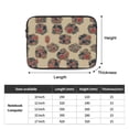 thumbnail image 2 of Old Style Flower Laptop Sleeve Bag Compatible With MacBook Air / Pro iPad MateBook Tablet Surface HP Lenovo Dell ASUS Acer Laptop Computer Protective Size: 17 inch, 2 of 5
