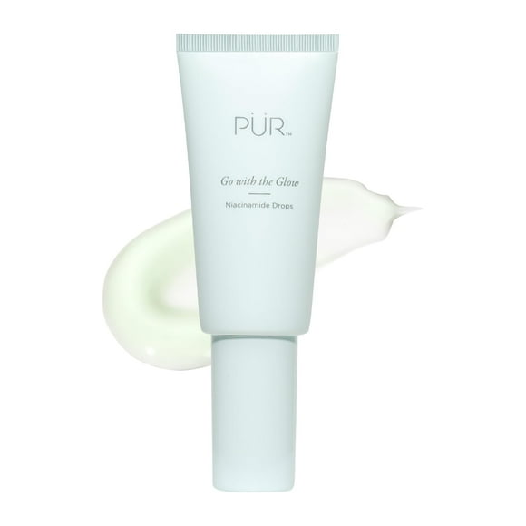 PÃoer Beauty Go with the Glow Gouttes de Niacinamide, Améliore l'Hydratation de la Peau, Réduit les Rougeurs, Vitamine C, Sans Cruauté, Sans Parabènes Ni Gluten, 1 oz.