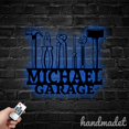 Handmadetneonsign Garage Name Metal Wall Art Light, Car Repair Tools