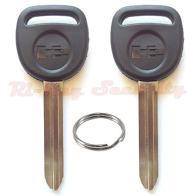 - 2 New original OEM Keys B110 For GM Hummer H3 2006 2007 2008 2009 With H3 Logo