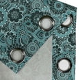 thumbnail image 5 of Ambesonne Ethnic Grommet Curtain, Paisley Motifs Flowers, 50" x 63", Sea Green Green, 5 of 6
