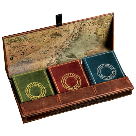Kings Wild Project The Lord of the Rings Triple Set - Three Deck Luxury Playing Cards Premium Collectible Box Set Inspired by J.R.R. Tolkiens Middle Earth