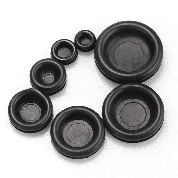 Caja de bobina de protección de goma, 170 piezas, combinación de anillo de protección de un solo lado negro, caja de reparación de bobina superior sellada tipo O