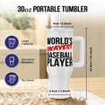 thumbnail image 2 of Worlds Okayest Baseball Player, 30oz Tumbler, 2 of 7