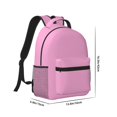 thumbnail image 2 of Goofa Pink Pattern Comfortable Student Backpack - Ergonomic Design, Durable, Water-Resistant, Multi-Compartment,Travel, and Outdoor Activities, 2 of 5