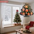 thumbnail image 2 of Metal Hanging Christmas Tree Wind Decorations - Festive Garden Spinners with Colorful Ornaments & Gingerbread Design for Yard Decor, 2 of 7