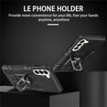 thumbnail image 4 of for Samsung Galaxy S22 Plus 5G Case (Not S22) with Metal Ring Kickstand for Women & Men, Heavy-Duty Protection Shockproof Bumper Cover Case for Samsung Galaxy S22+ Plus 5G TY Black, 4 of 9