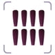 thumbnail image 3 of Uñas postizas a presión, regalos para mujeres, 24 piezas, colores brillantes, color sólido, manicura, estilo largo, láminas reutilizables, pegatinas para uñas., 3 of 3