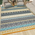 thumbnail image 6 of Waterproof Outdoor Rug Modern Patio Plastic Straw, Stain-Resistant Reversible RV Mat, Geometric Indoor Outdoor Carpet for Patio Camping Backyard Deck Garden, 6 of 9