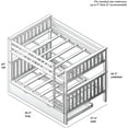 thumbnail image 4 of BEDSMART Solid Wood Full Over Full Bunk Bed With Trundle | Espresso, 4 of 7