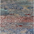 thumbnail image 1 of Ahgly Company Indoor Square Mid-Century Modern Purple Oriental Area Rugs, 6' Square, 1 of 6