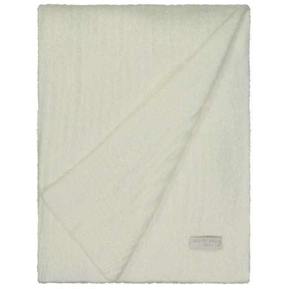 Barefoot Dreams Womens Cozychic Lite Sleepwear Nightwear Throw Ivory O/S