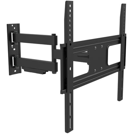 Fotolux Premium Full Motion TV Wall Mount for 32-55' LED LCD Plasma Flat Screen Monitor up to 110 lb VESA 200 x 200 - 400 x 400mm, Articulating 18.6 inch Extension Arm, Super low 2.3 inch (Best Articulating Arm For Camera Monitor)