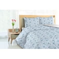 thumbnail image 3 of Ambesonne Spring Down Alternative Quilt Comforter, Daisy Pattern Romantic Print, King, Soft Blue and Apricot, 3 of 5