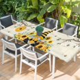 thumbnail image 2 of Gnomes Sunflower Table Cloths for 8 Foot Rectangle Tables, Bees Branches Floral Elegant Pastoral Patio Waterproof Elastic Fitted Tablecloths, Washable Rectangular Table Cover for Camping, 2 of 8