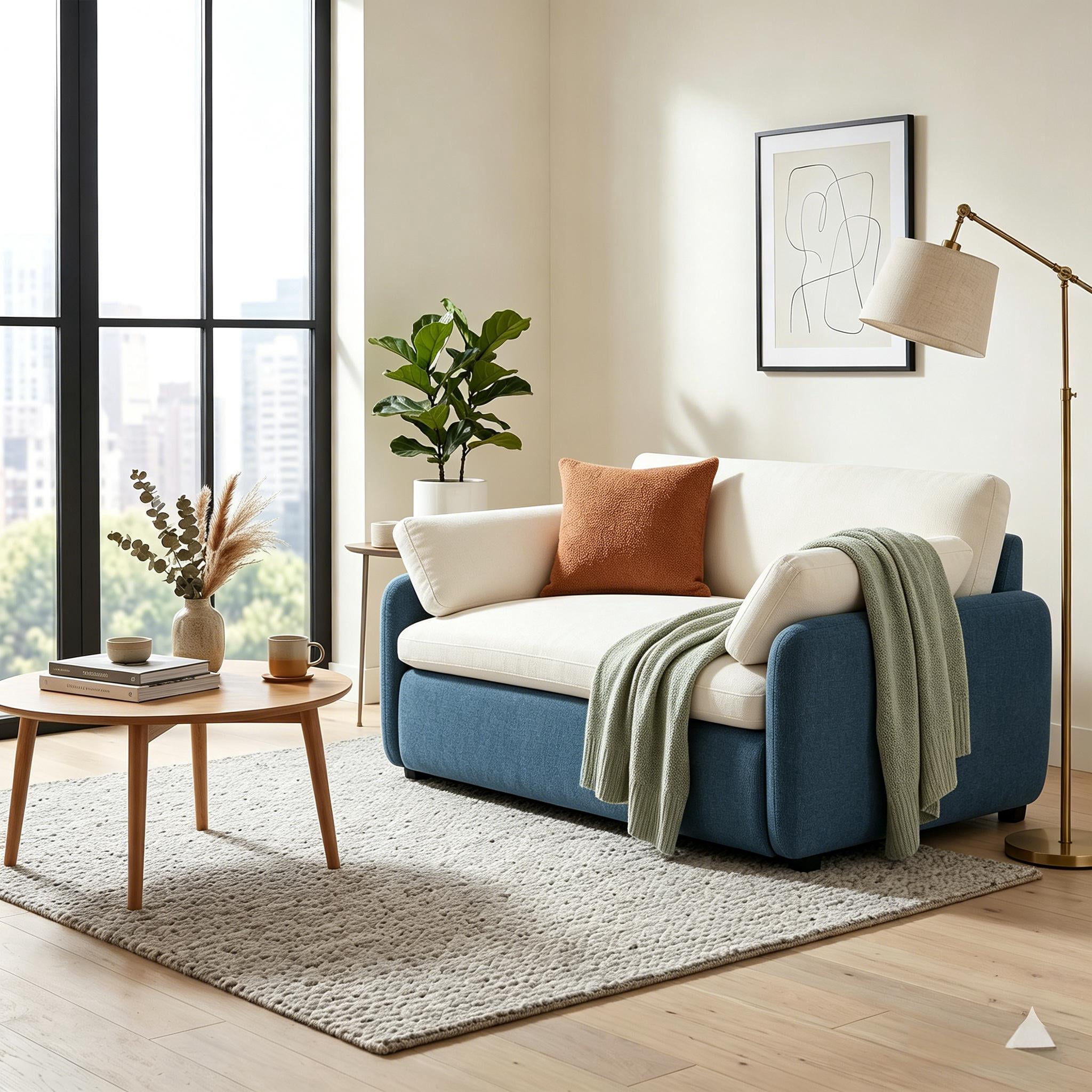 Howcool 50×43 Inch Oversized Chenille Accent Chair, Wide Deep Seat Comfy Armchair with Pillow for Living Room Apartment