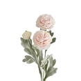 thumbnail image 2 of Peonies Artificial Flowers 1pcs Artificial Ranunculus Flowers 3 Heads Silk Peonies with Stems Real Look for Spring Decorations Floral Arrangements Home Table Centerpiece (Beige), 2 of 9
