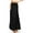 Black, variant on Love Tree Women's Juniors Smocked Waist Shirred Boho Maxi Skirt (Black, Small)
