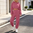 thumbnail image 2 of Bovxnpu Womens 2 Piece Outfits Tracksuit Sets Hooded Long Sleeve 2 Piece Casual Sportwear Set Matching Outfits, 2 of 9