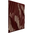 thumbnail image 2 of Ekena Millwork 19 5/8"W x 19 5/8"H Billow EnduraWall Decorative 3D Wall Panel, Gloss Merlot (Covers 2.67 Sq. Ft.), 2 of 6