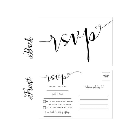 Blank Wedding Invitations And Rsvp Cards 5