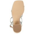 thumbnail image 6 of Journee Womens Olivina Jute Covered Block Heel Dress Sandals, 6 of 10