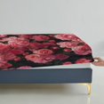 thumbnail image 5 of Flower Fitted Sheet Set with Pillowcase 3D Rose Printed Bedding Set Home Bedroom Decor,Queen (60"x80"), 5 of 5