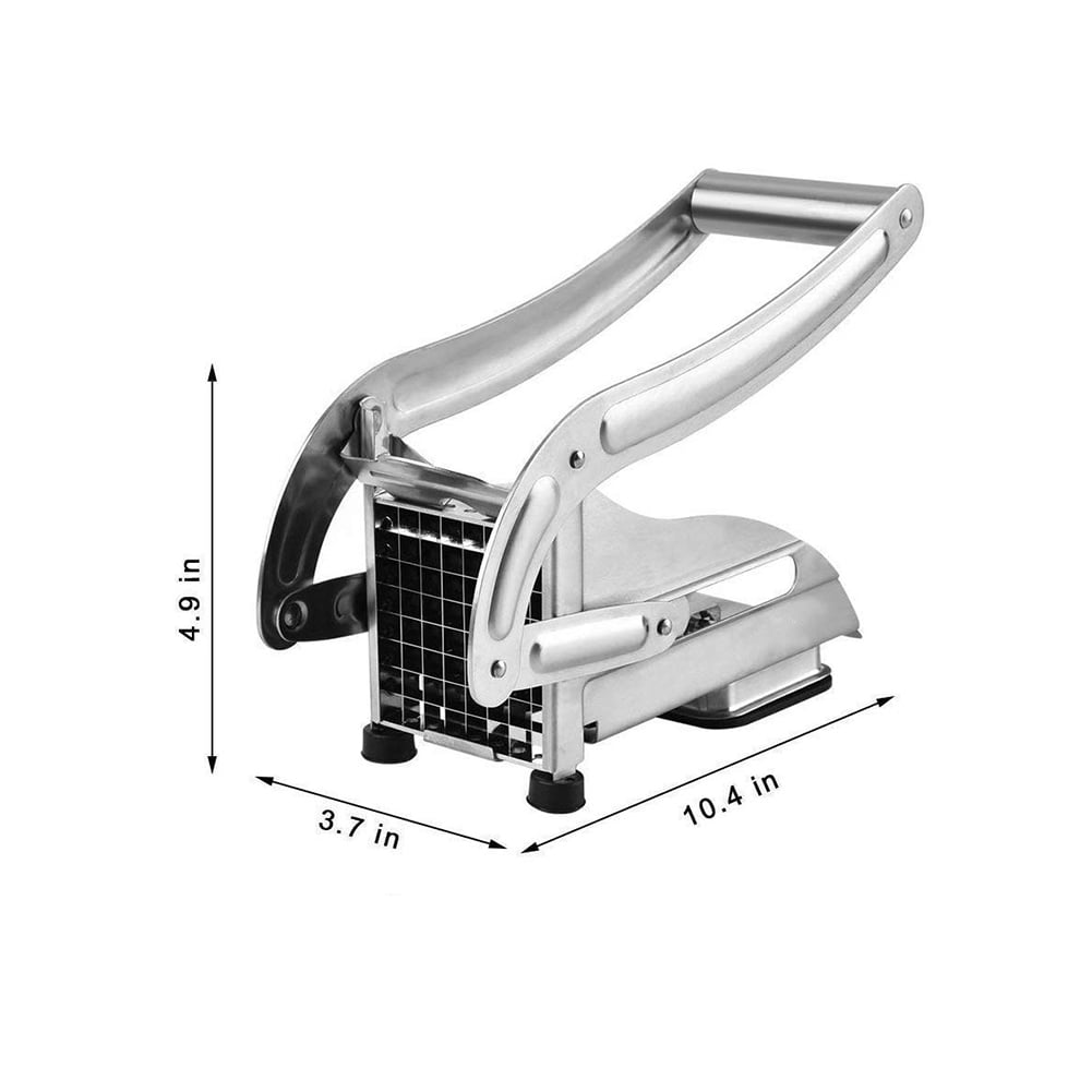 Stainless Steel French Fries Cutter Sweet Potato Slicer Manual 2 Blade French  Fry Maker Quick Vegetable Cutter Machine & Peeler : : Home