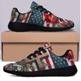 thumbnail image 3 of Cardinal Patriotic Shoes God Bless America Print Sneakers Lightweight Comfortable Running Shoes for Men Women Black Size 9, 3 of 7