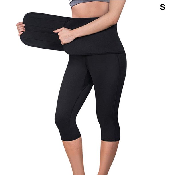 Chándal Moldeadores De Cintura Control De Barriga Fuerte Deporte Fitness Entrenador De Cintura Adelgazante Neopreno Corto Fajas Para El Sudor Piernas Más Delgadas Moyic OD008801-00
