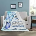 thumbnail image 3 of LHSHID Personalized Name Blanket Love Letter to My Daughter from Mom & Dad I Love You More Than You'll Ever Know Soft Warm Bed Blanket Gift, 3 of 5