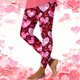 thumbnail image 1 of TaTaai Women's Vibrant Print Tight Yoga Leggings, Elastic Casual Sports Track Cuff Pants Gift, 1 of 9
