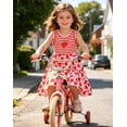 thumbnail image 3 of Aideaone Toddler Girls Dresses Sleeveless Tiered Sundress Kids Cute Print Twirly Swing Summer Dress Casual Sun Dress for Little Girls 4-7T, 3 of 6