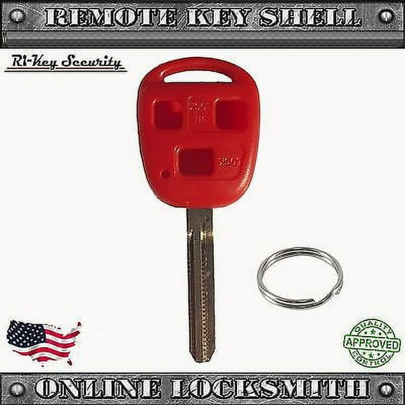 New Red Remote Key Replacement Case Shell For Toyota FJ Cruiser & Land Cruiser