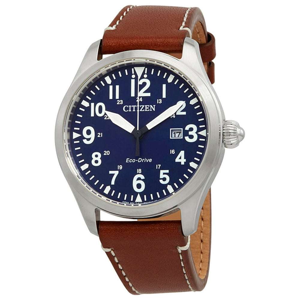 CITIZEN - Citizen BM6838-17L Men's Chandler Blue Dial Strap Eco Drive Watch - Walmart.com