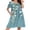 Blue Flower, variant on Nightgowns for Women Short Sleeve House Dress with Pockets Soft Moomoo Pleated Mumu Dresses V Neck Sleepwear