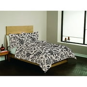 Tremezzo Duvet Mini Set, Black and Light Ivory
