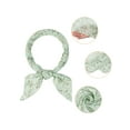 thumbnail image 4 of INSPIRE CHIC Women's Chiffon Scarves Floral Print Square Kerchief Neck Scarf Neckerchief Light Green-1 70x70cm/27.6x27.6 inches(LxW), 4 of 6