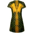 thumbnail image 2 of Halloween Green Dragon Costume All Over Juniors V-Neck Dress, 2 of 2