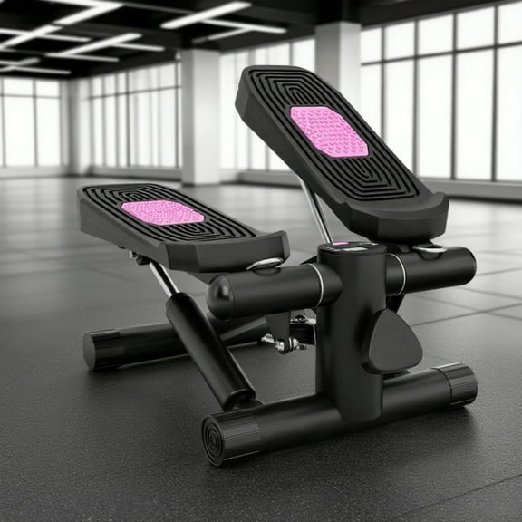 (Huayusheng)--Mini Stepper With Resistance Bands And Adjustable Height For Exercise At Home**--（ ,;[';][）