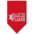 thumbnail image 2 of Mirage Pet Products All My Friends are Flakes Screen Print Bandana for Pets, Large, Turquoise, 2 of 9