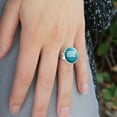 thumbnail image 2 of I Survived Nursing School Stethoscope RN Silver Plated Adjustable Novelty Ring, 2 of 3