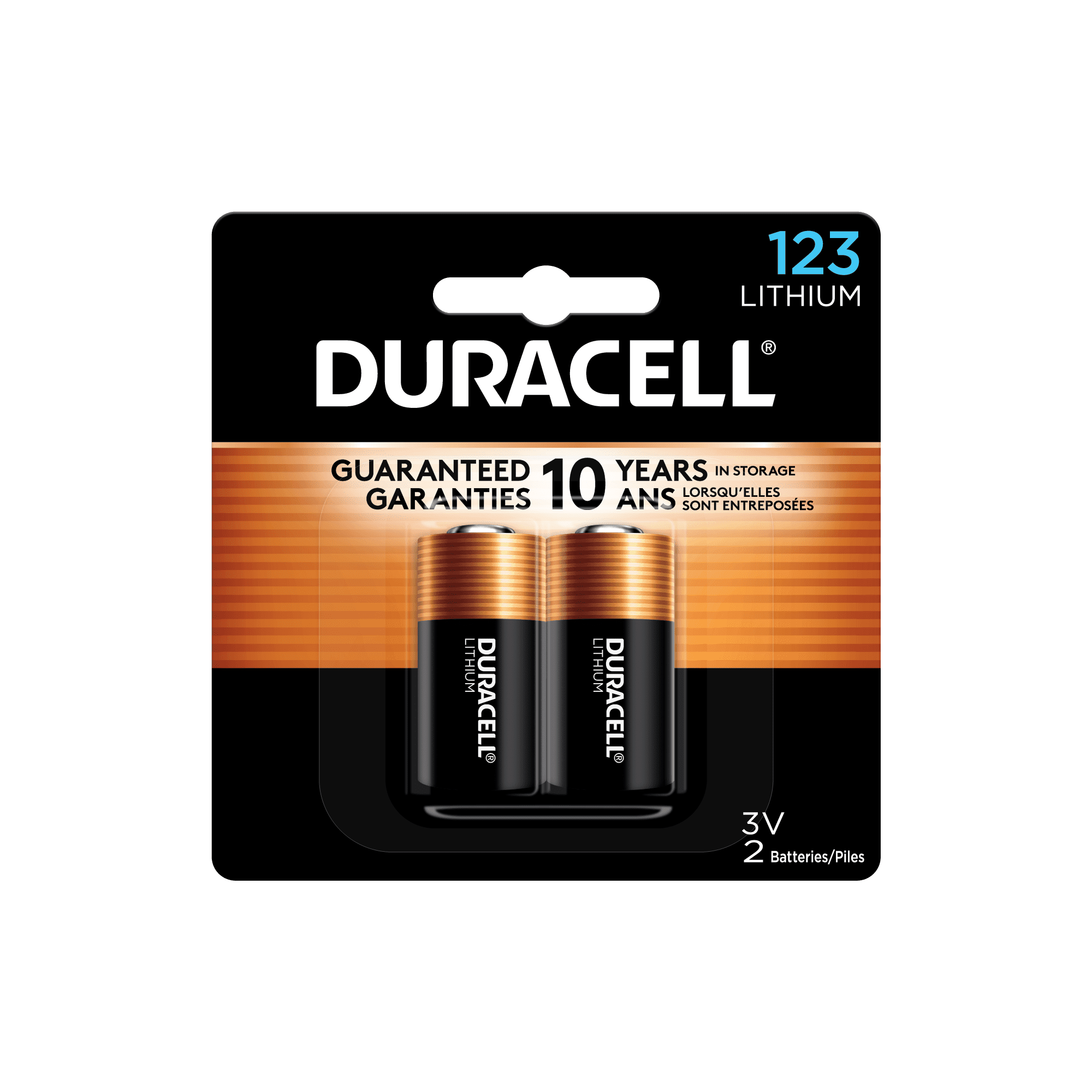 schaak Vooraf fictie Duracell 123 High Performance 3V Lithium Battery, 2 Pack - Walmart.com