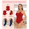 thumbnail image 5 of MANIFIQUE 3 Piece Shapewear Bodysuits Women Clothing Tummy Control Seamless Full Body Shaper V Neck Jumpsuits Top, 5 of 7