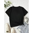 thumbnail image 3 of Summer Girls Casual Cute Bow Printed Short Sleeve T-ShirtFather's Day, Mother's Day, New Year, SprinCamisetas para mujer, lindas camisetas con estampado gráfico, de manga corta, estilo casual, para ve, 3 of 7