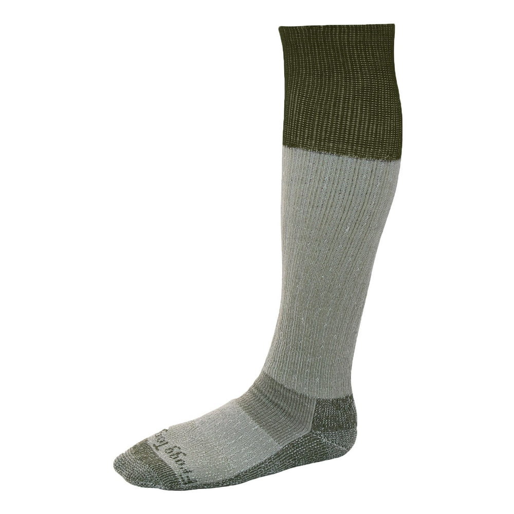 Mens Merino Wool ColdWeather Wader Socks (Green, Large)