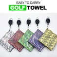 thumbnail image 2 of Golf Club Head Wiping Cloth with Hook Extra Soft Highly Absorption Golf Ball Cleaner Towel for Golf Lover, 2 of 7