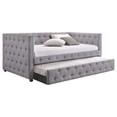 thumbnail image 3 of Mockern Upholstered Twin Daybed with Trundle Grey, 3 of 7