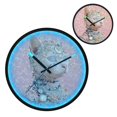thumbnail image 2 of Indoor 12' Voice-Activated Luminous Decoration Wall Clock With LED Night Light Glittery Background, 2 of 8